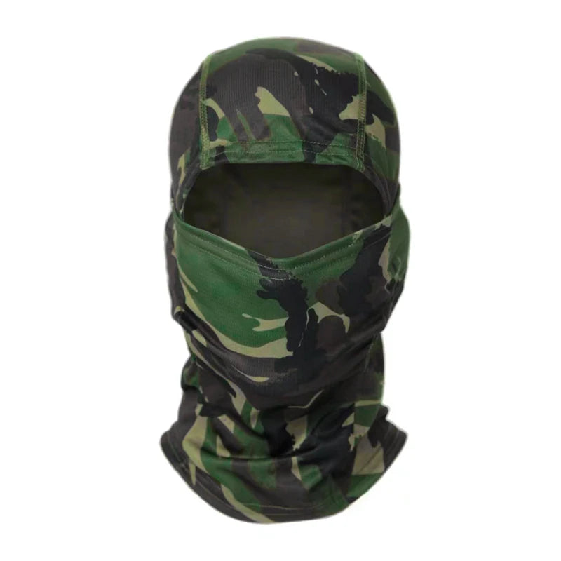 Printed Outdoor Balaclava - Lightweight Face Cover Scarf - British Jungle