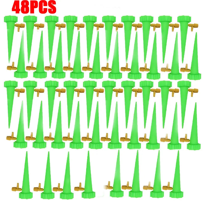 Automatic Drip Watering Spikes - Adjustable Plant Irrigation Set