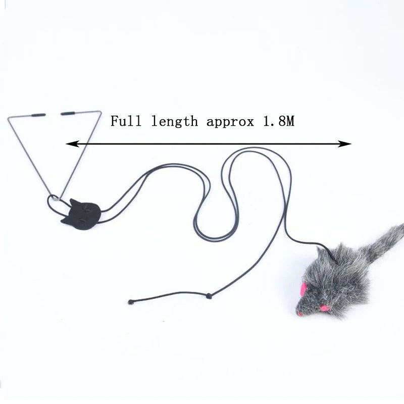 Hanging Door Mouse Teasing Cat - For Everyday Pet Use
