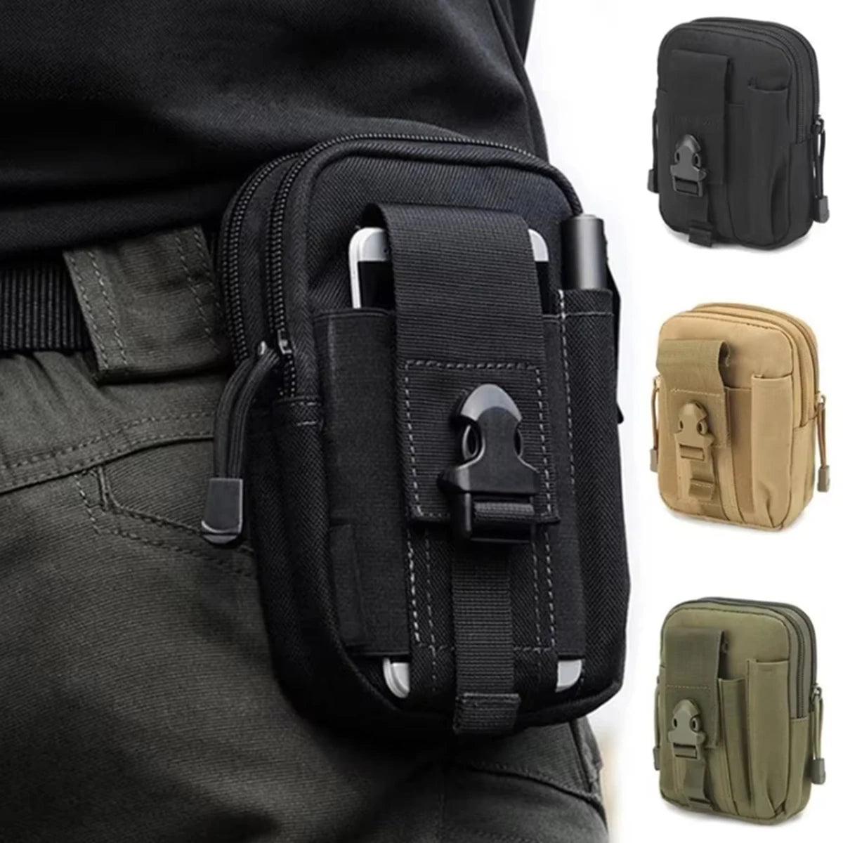 Nylon Leg Bag - Waist Pack for Riding and Travel Gear