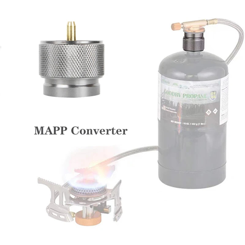 Camping Gas Refill Adapter - Stove Connector for Outdoor Cooking