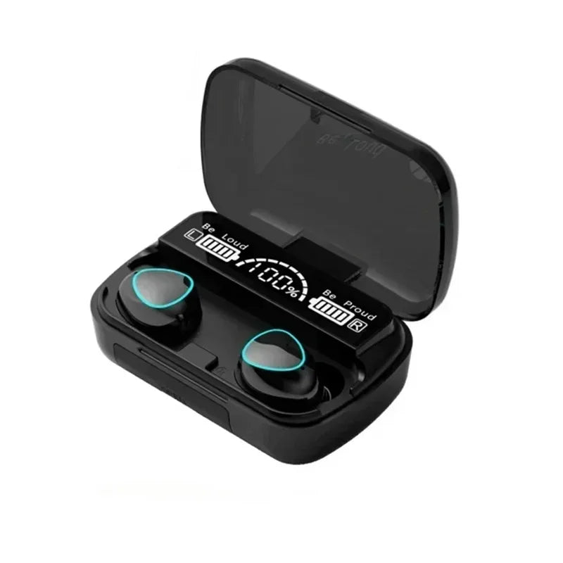 Wireless Bluetooth Earbuds with LED Charging Case – M10