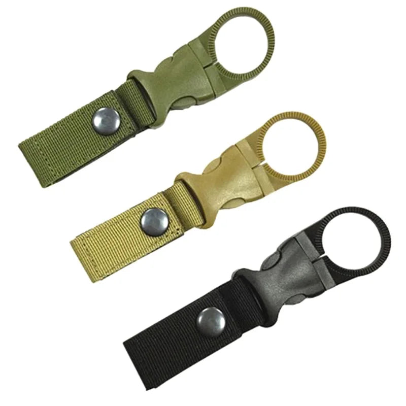 Nylon Water Bottle Holder Clip - Backpack Strap Hook