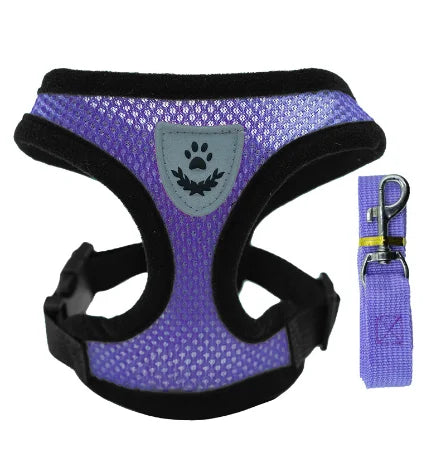 Adjustable Pet Harness - Walking Vest with Matching Lead Option