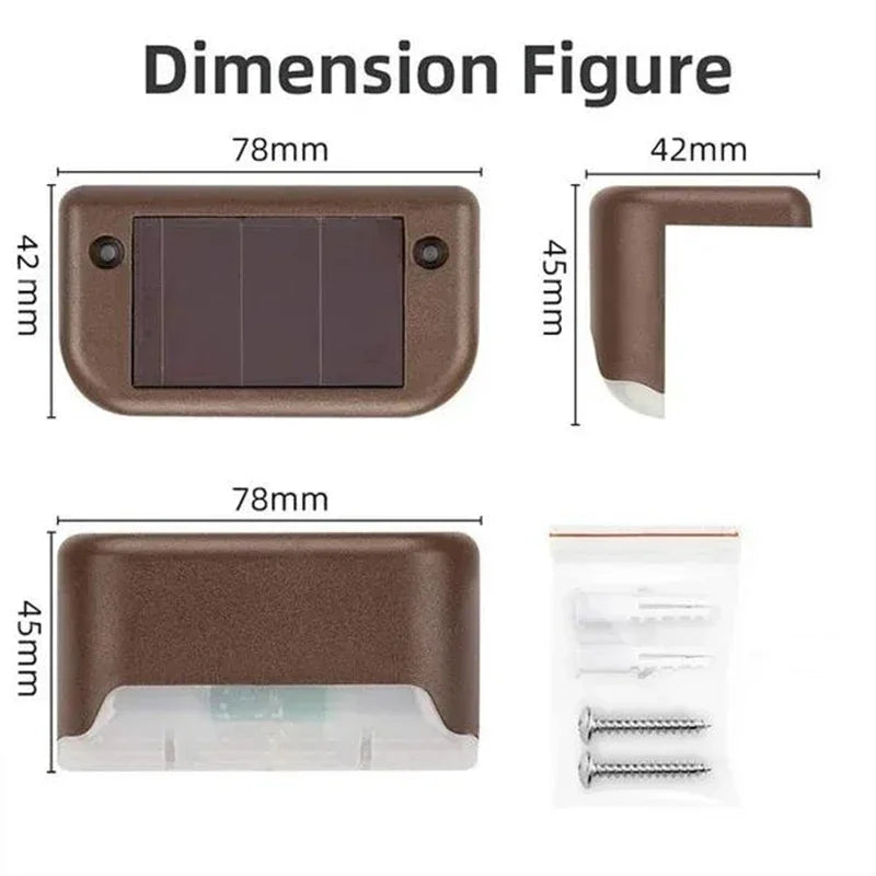 Solar Step Deck Lights – Waterproof Path Lighting for Outdoor Stairs