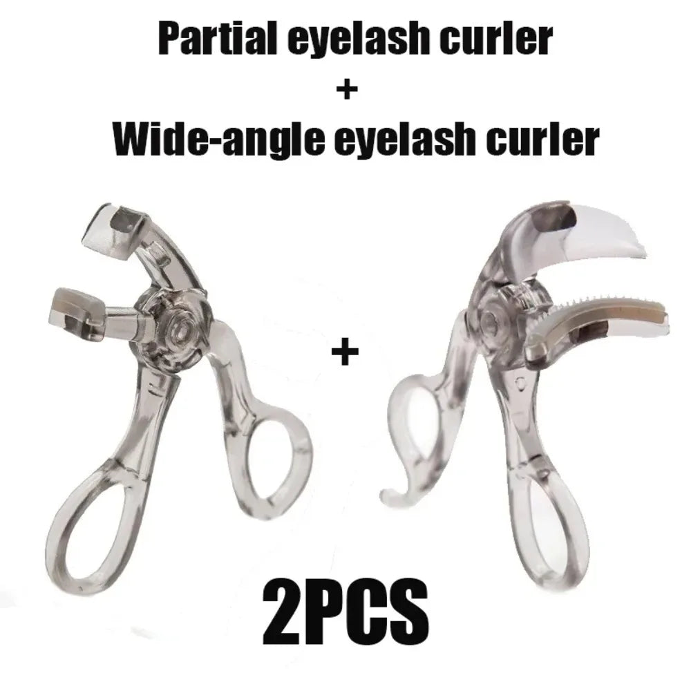Eyelash Curler Tool - Compact Clamp for Makeup Routines - 2 Pieces
