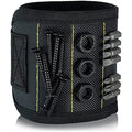 Magnetic Wristband Tool Holder - Screw and Bit Organizer - 5 Rows Of 15 Magnets