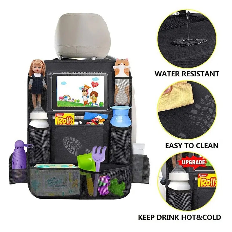 DailyFix Backseat Organizer with Tablet Holder