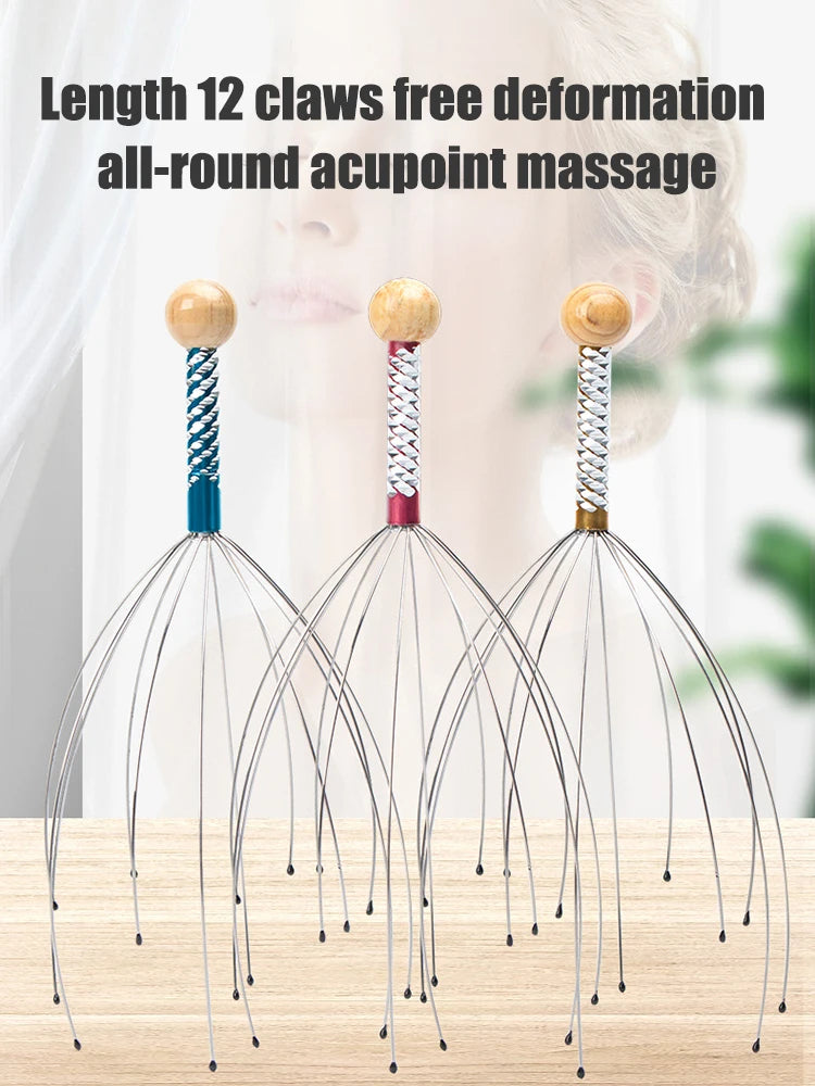 Scalp Head Massager – Stainless Steel Tingler for Relaxing Breaks
