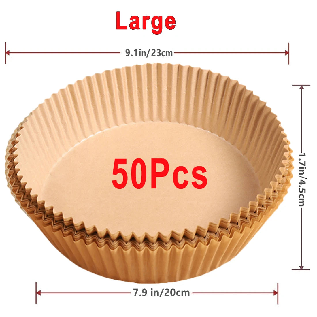 Air Fryer Disposable Paper Non-stick - For Kitchen Storage and Prep