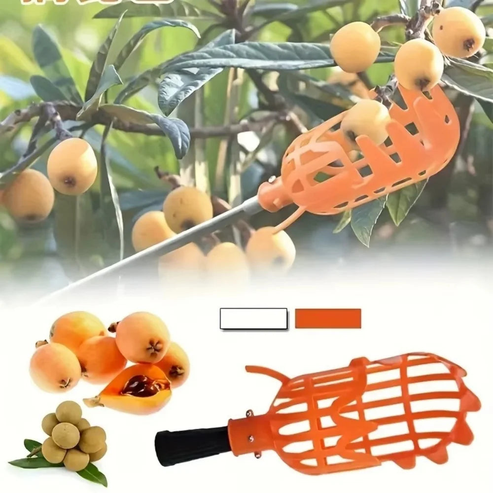 Fruit Picker Tool - Garden Harvesting Basket Attachment