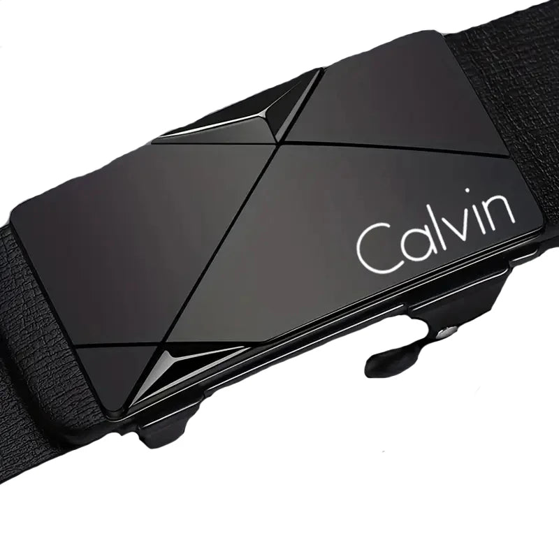Men's Automatic Buckle Belt - PU Leather Dress Strap