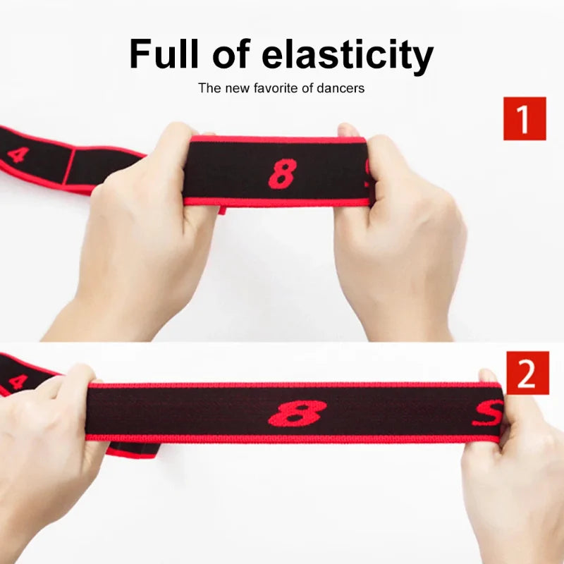 Yoga Stretching Strap - Sectioned Resistance Band for Pilates