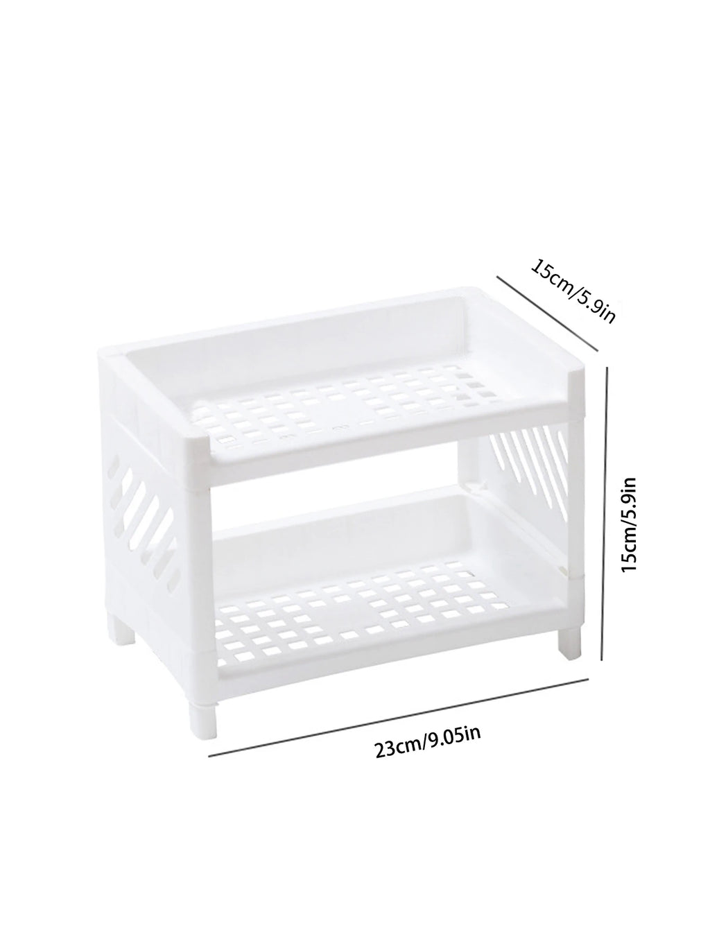 PP Desktop Double Layer Storage - For Desk and Office Organization