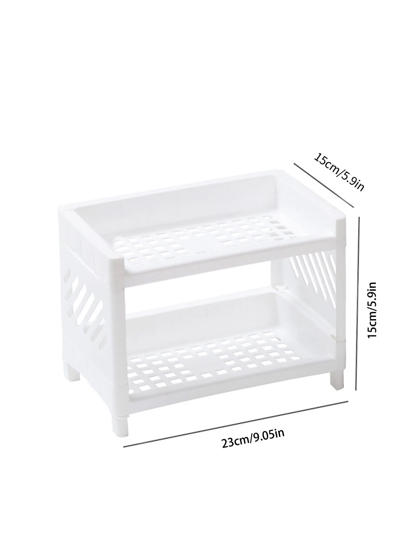 PP Desktop Double Layer Storage - For Desk and Office Organization