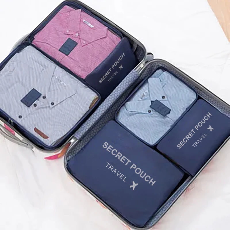 Waterproof Packing Cube Set – 6-Piece Luggage Organization Kit