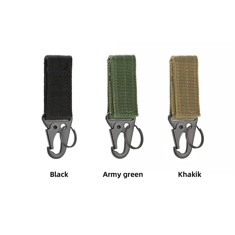 Camping Carabiner Clip - Nylon Webbing Hook for Keys and Gear
