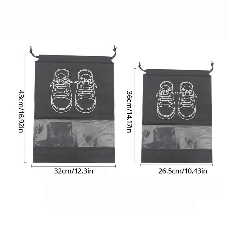 Travel Shoe Storage Bags – Waterproof 5-Piece Packing Protection