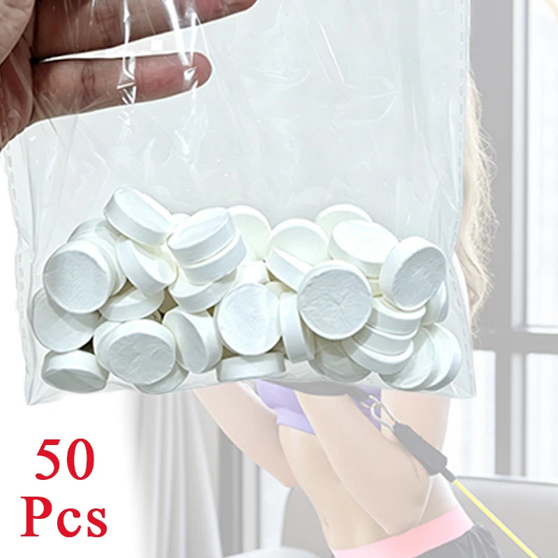 Compressed Travel Towels - 50-Piece Washcloth Set for Trips