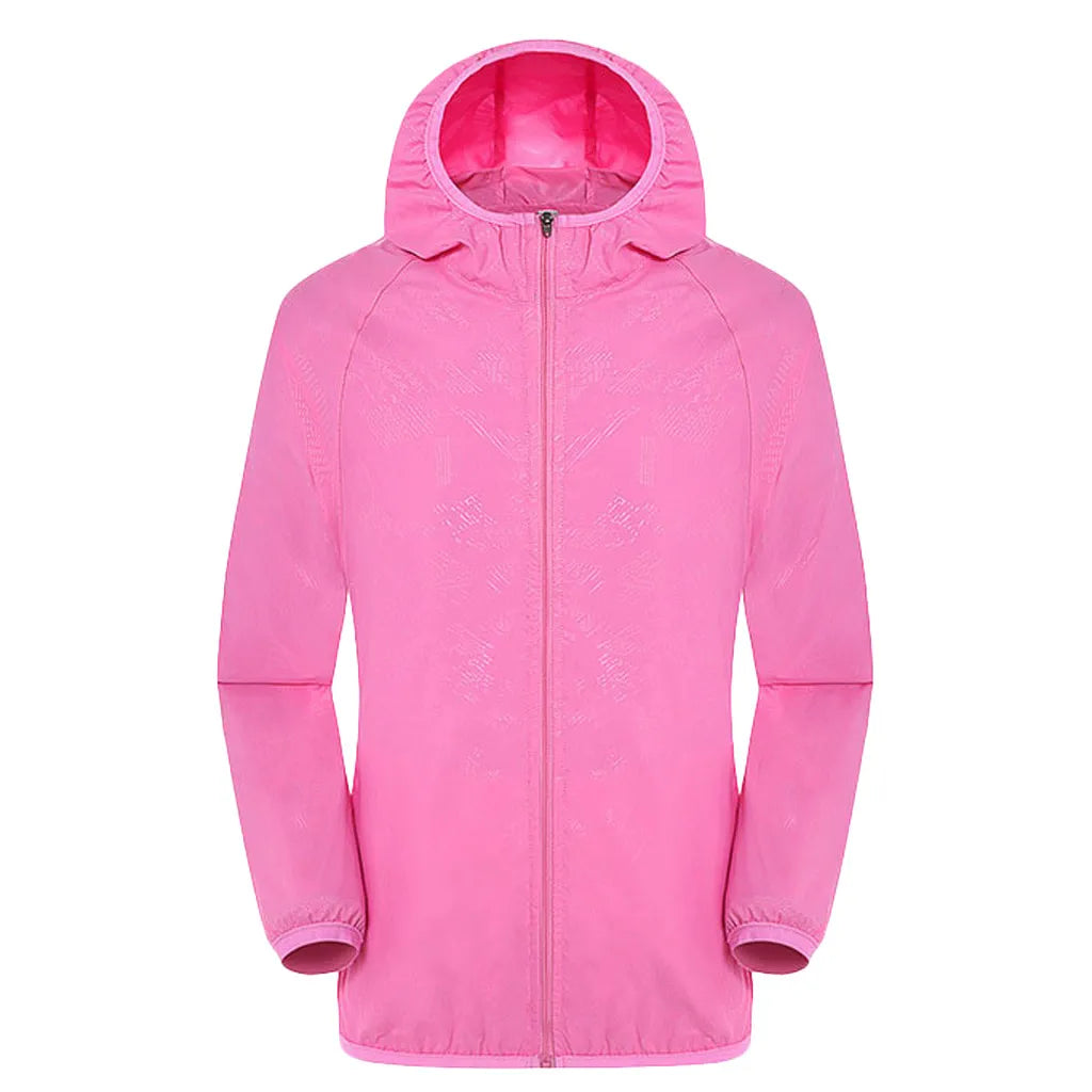 Hiking Windbreaker Jacket - Hooded Coat for Outdoor Layers