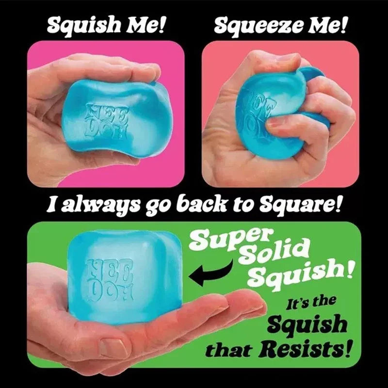 Sensory Fidget Cube - Colorful Squeeze Desk Toy