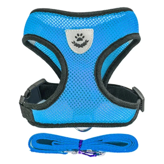 Adjustable Pet Harness - Walking Vest with Matching Lead Option