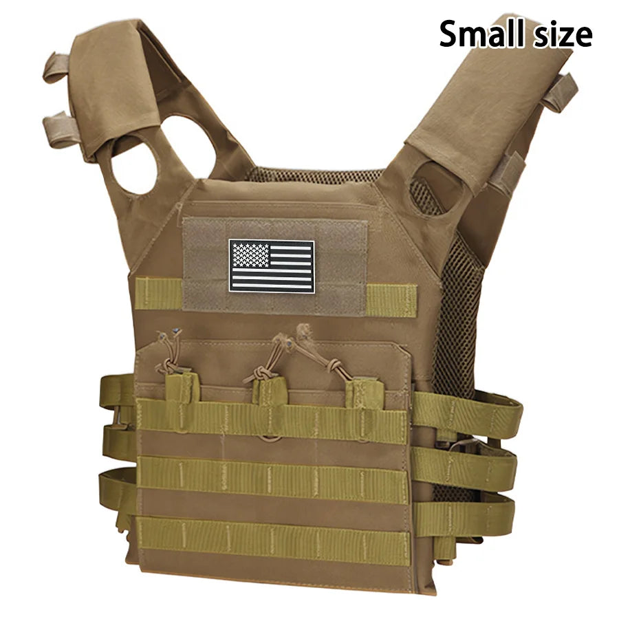Outdoor Training Vest - Utility Carrier for Airsoft Gear - Mud