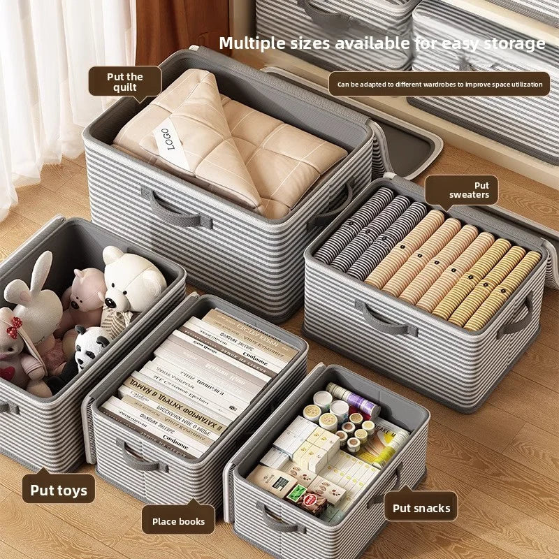 Lockable Foldable Storage Box - Password Bin for Closet Storage