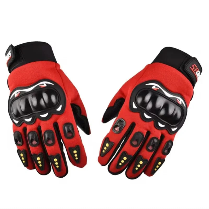 Motorcycle Riding Gloves - Full Finger Pair for Road Gear