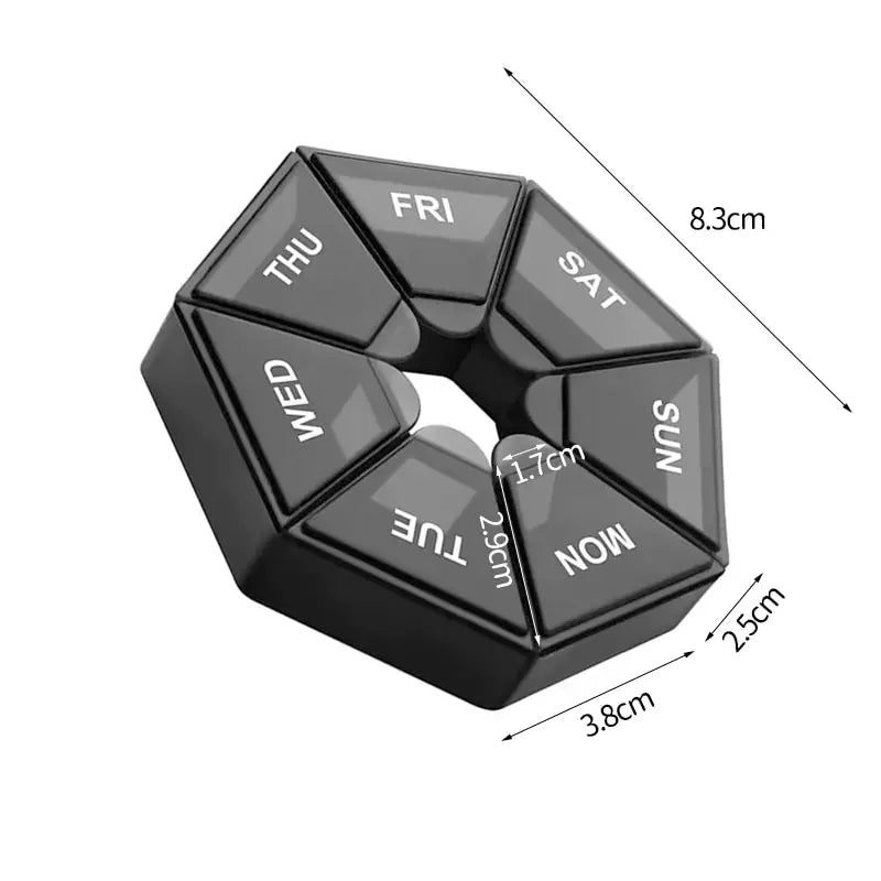 Days Pill Storage Box Mini - For Travel and Daily Carry