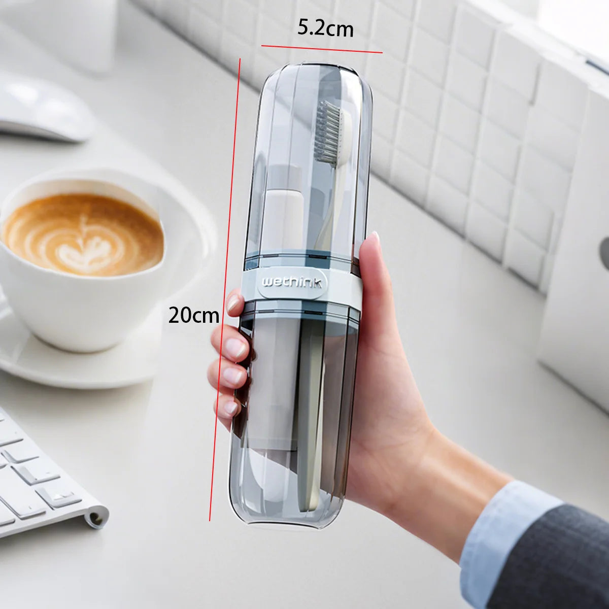 Toothpaste Toothbrush Protect Holder Case - For Travel and Daily Carry
