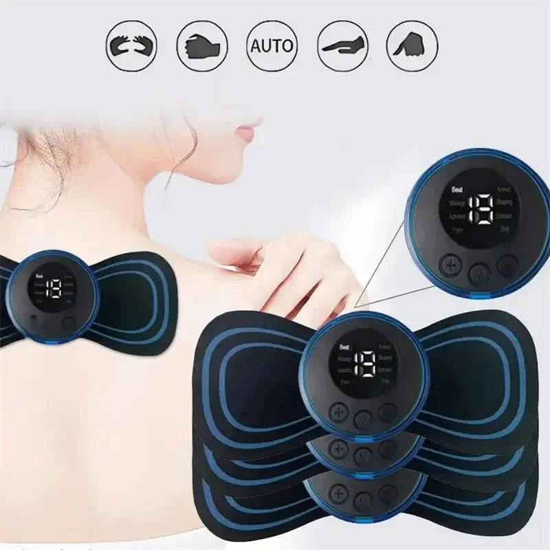 EMS Neck and Body Massager – 8 Modes for Portable Relief at Home