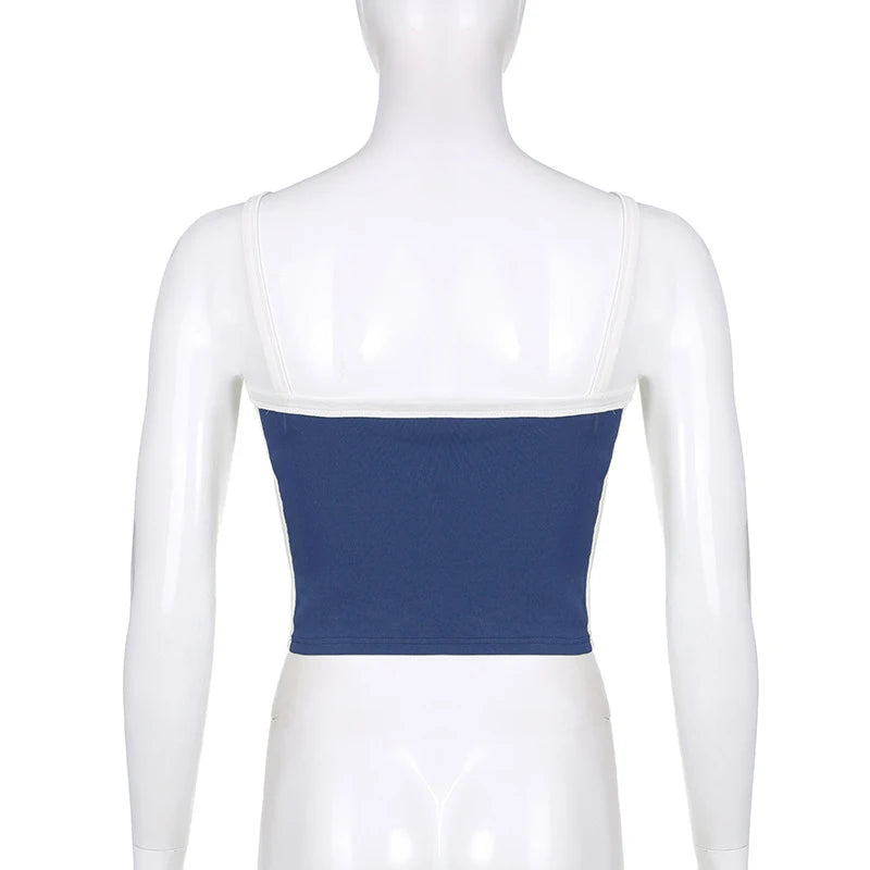 Backless Knit Crop Top – Stretch Cami Style for Summer Outfits