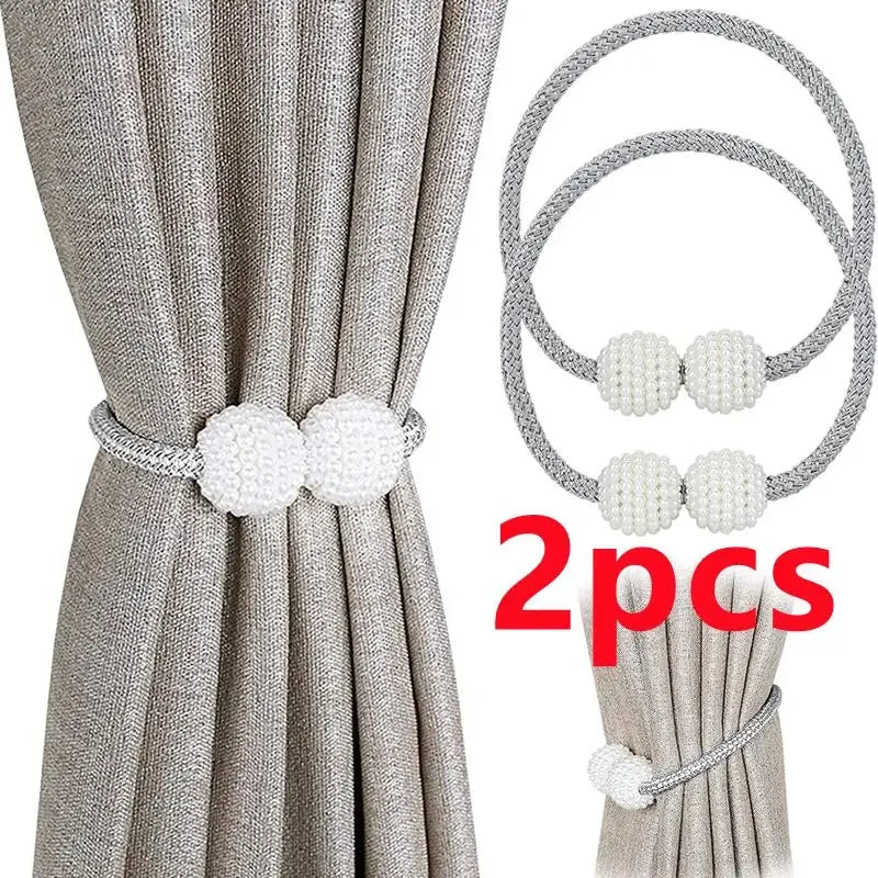 Pearl Magnetic Curtain Clip Holders - For Everyday Home Use