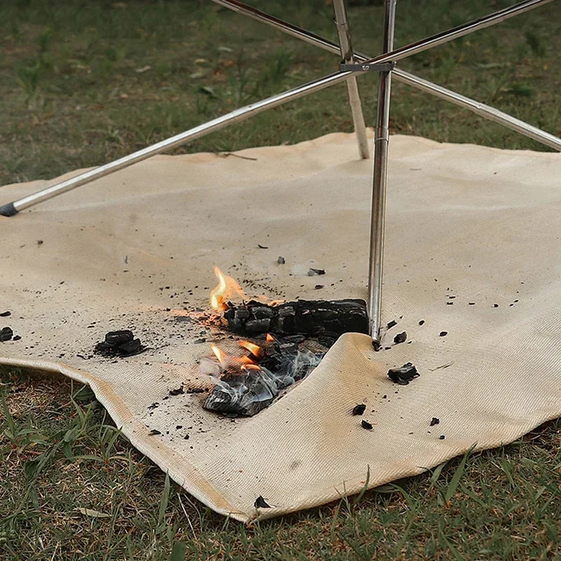 Fiberglass Grill Mat - Outdoor Barbecue Insulation Pad