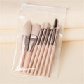 Mini Makeup Brush Set - 8-Piece Foundation and Eye Kit - Skin