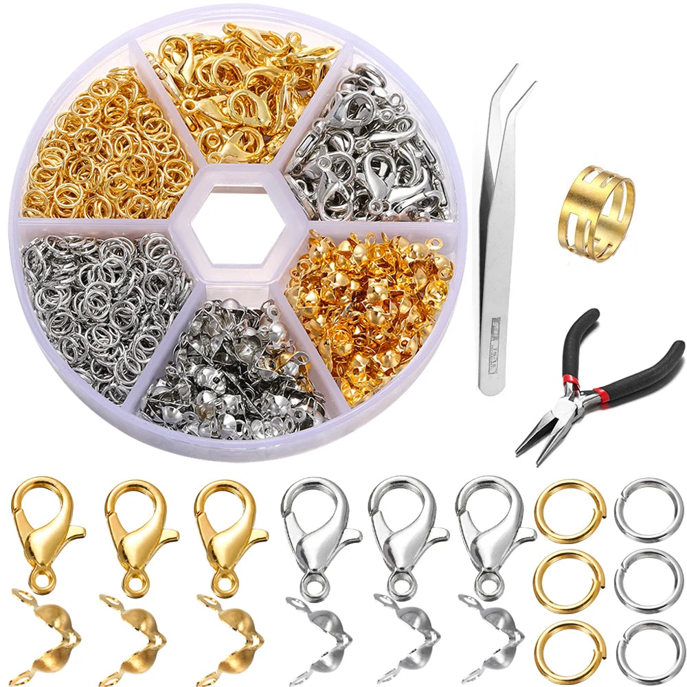Jewelry Making Kit - Clasps, Jump Rings and Crimp Beads