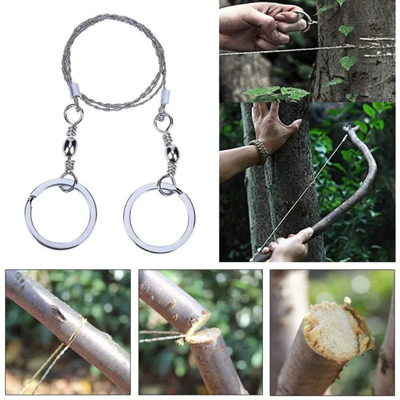 Portable Wire Saw - Stainless Steel Camping Hand Saw