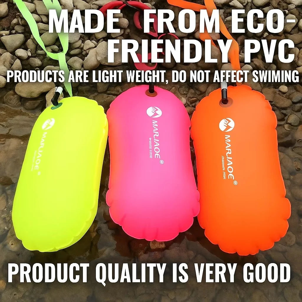 Inflatable Swim Buoy - PVC Open Water Tow Float Bag