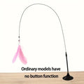 Cat Teaser Wand - Bell and Feather Toy for Active Play