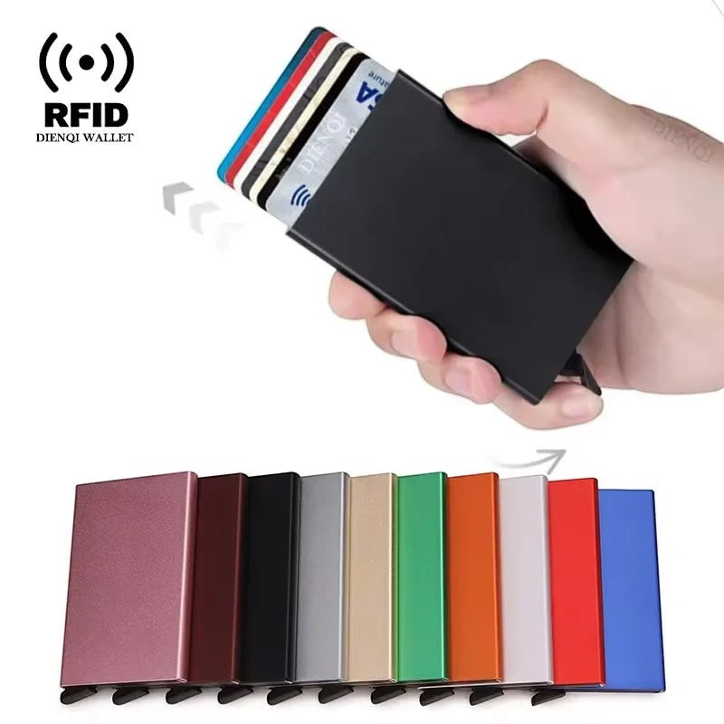 Pop-Up Minimalist Slim Card Holder Wallet in Gold 3 PCS product image