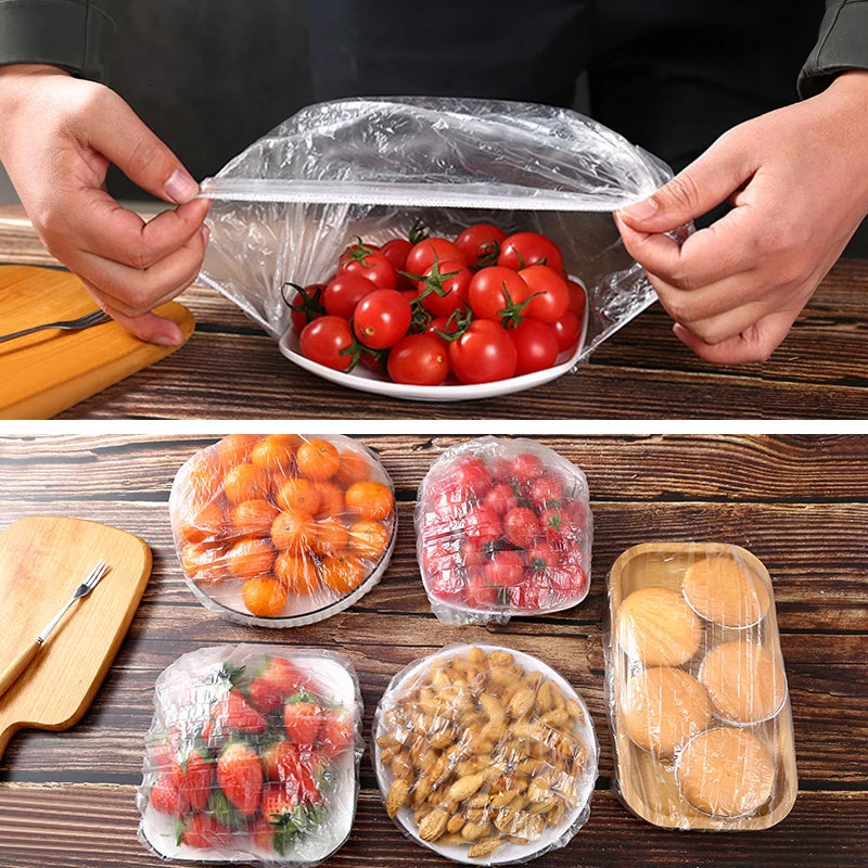 Reusable Disposable Food Cover Plastic - For Kitchen Storage and Prep