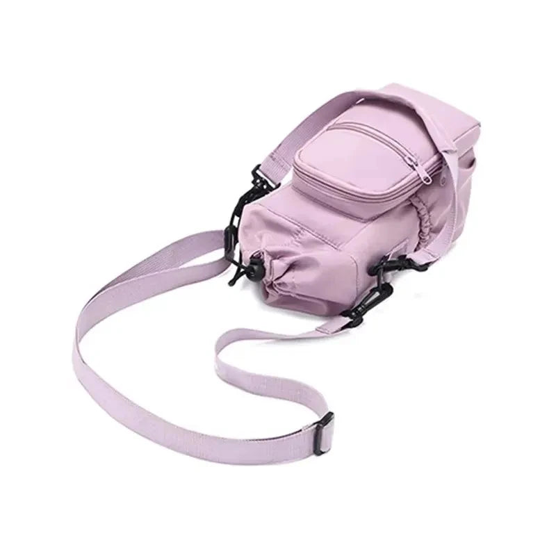 Crossbody Insulated Tumbler Bag - Portable Water Bottle Pouch with Phone Pocket