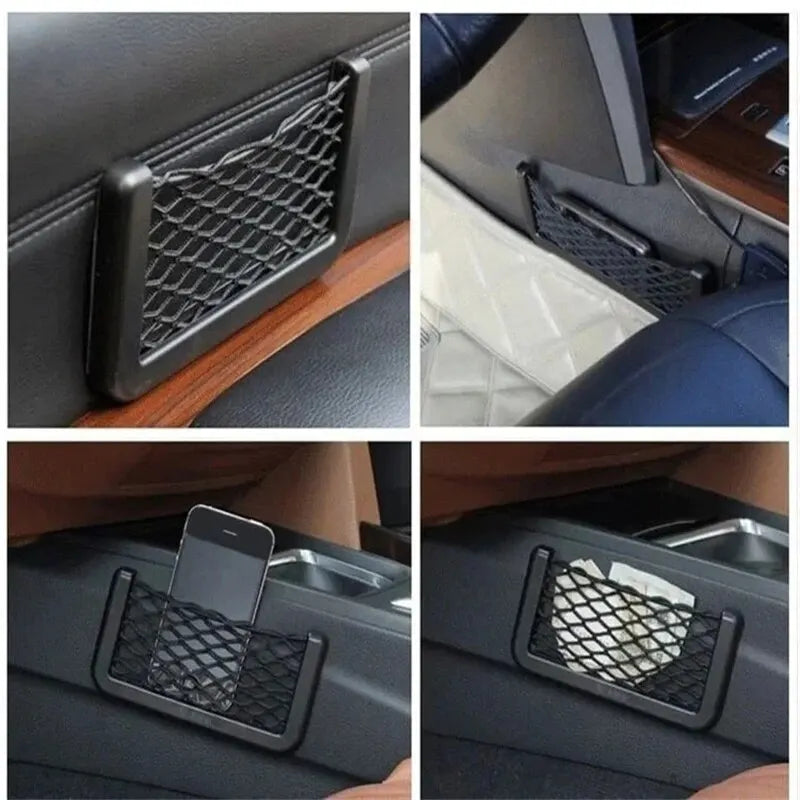 Car Seat Side Mesh Storage Net – Seatback Pocket Organizer