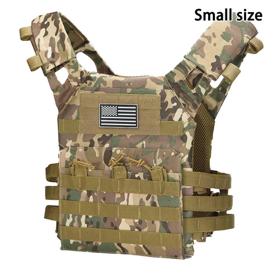 Outdoor Training Vest - Utility Carrier for Airsoft Gear - Cp Camouflage