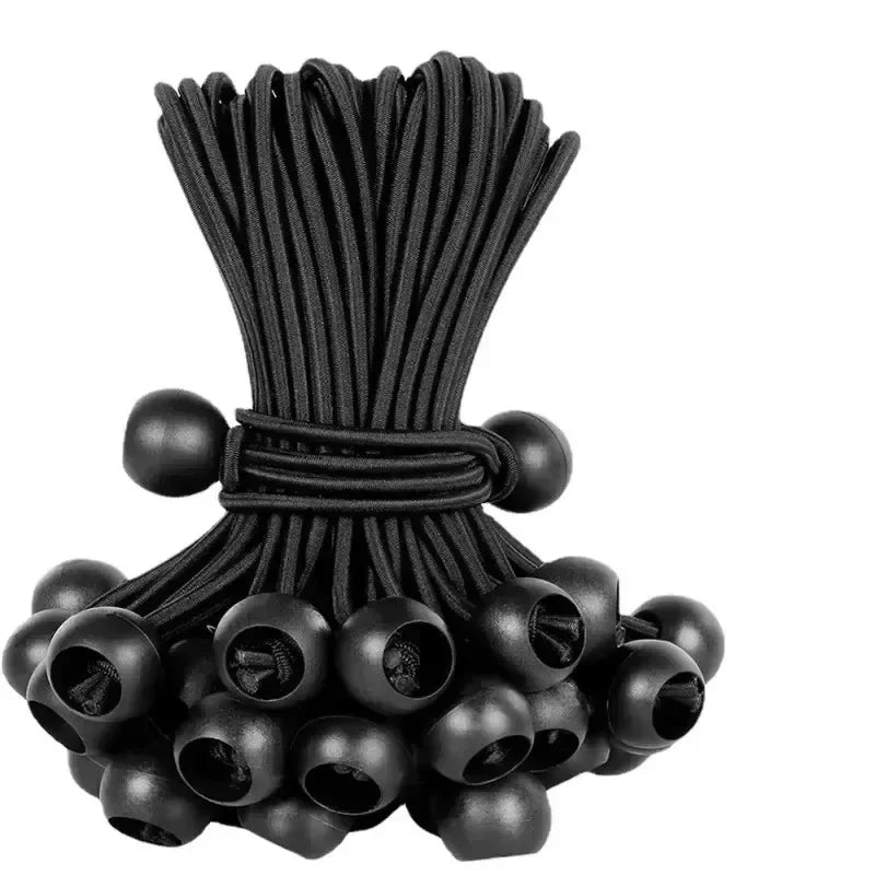 Bungee Ball Ties - 10-Piece Cord Set for Tarps and Tents