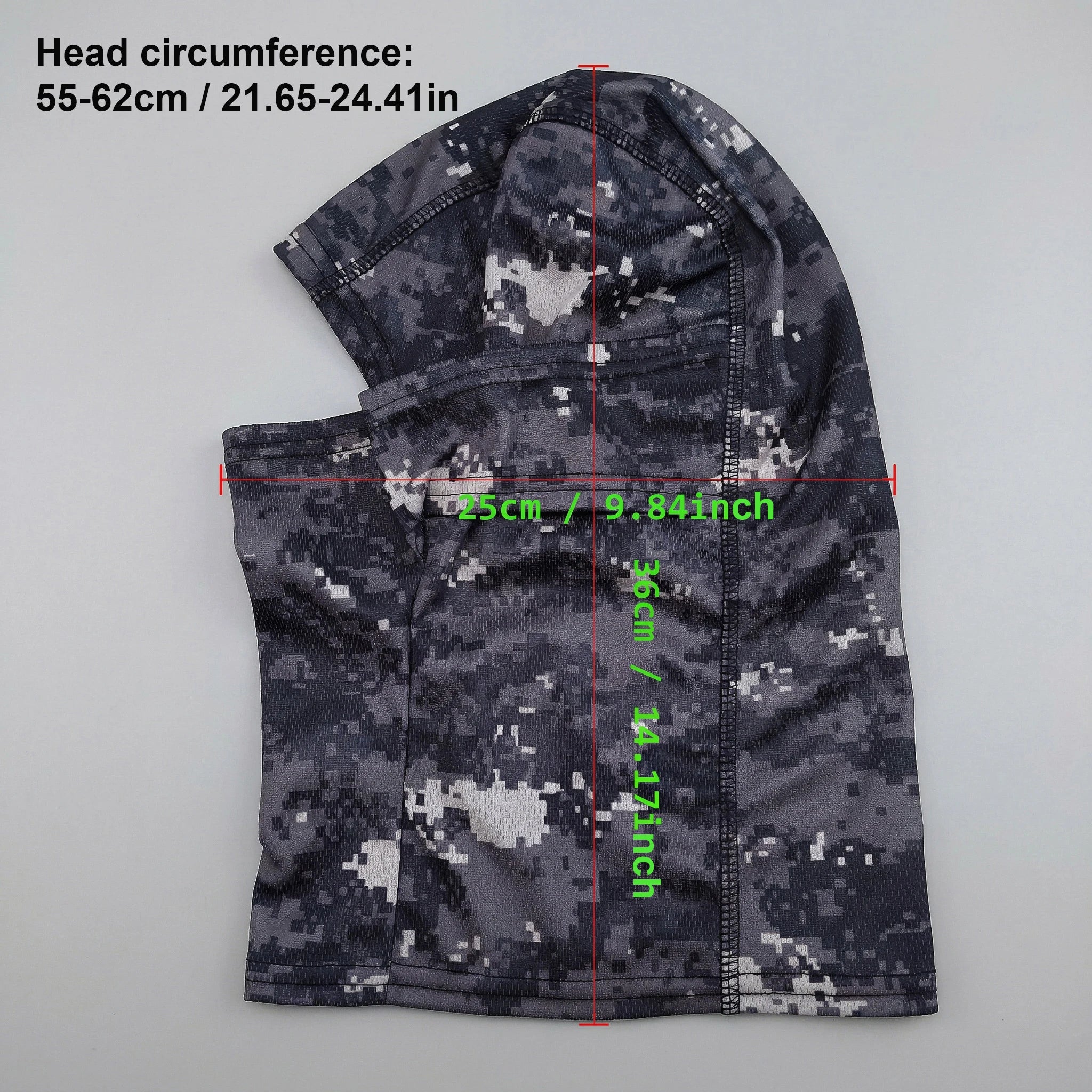 Printed Outdoor Balaclava - Lightweight Face Cover Scarf