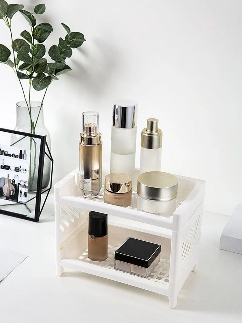 PP Desktop Double Layer Storage - For Desk and Office Organization