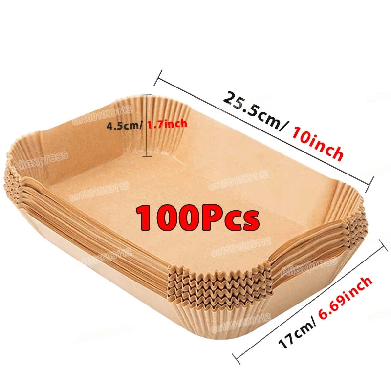 Air Fryer Disposable Paper Non-stick - For Kitchen Storage and Prep