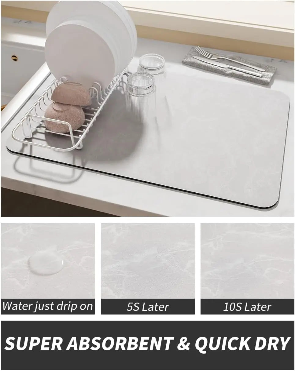 Coffee Machine Mat - Absorbent Kitchen Drying Pad